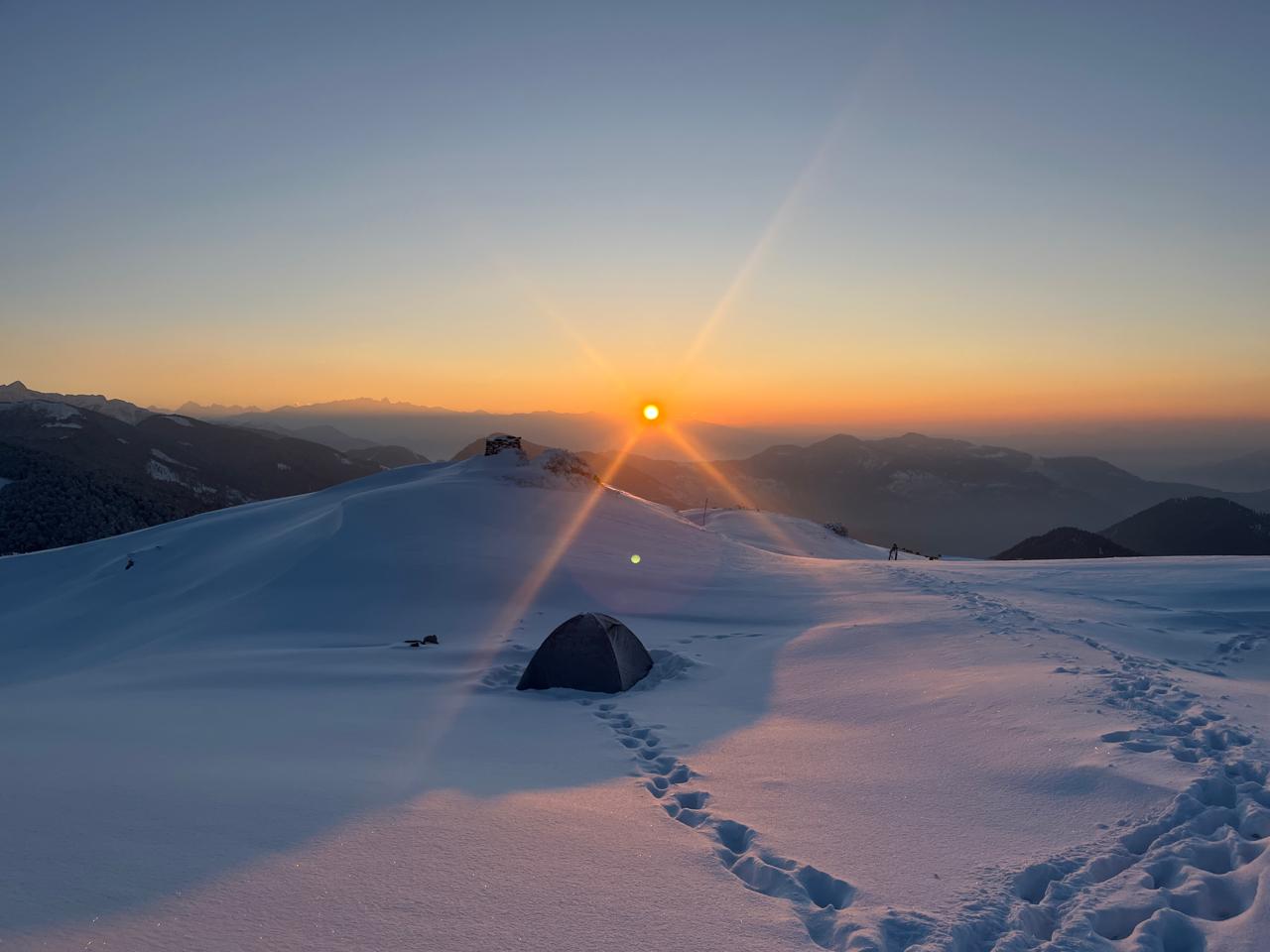 Snow Vista at Dawn
